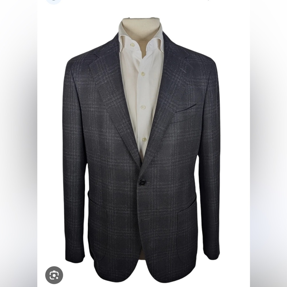 JB Britches Men's Gray Charcoal Blazer